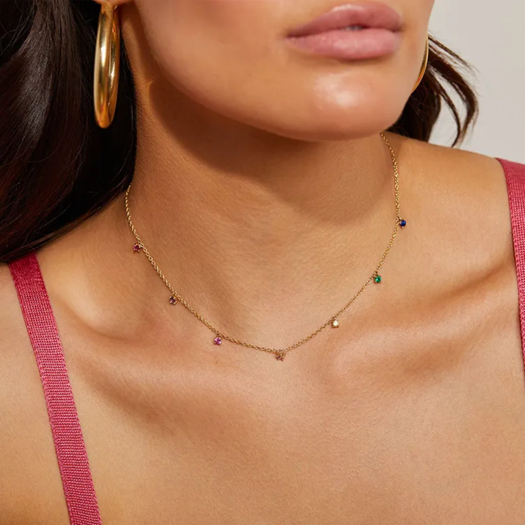 maldivan necklace tiny square best seller
