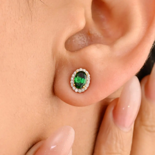 Emerald Juliet earing