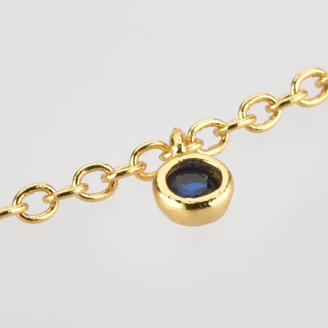 Premium Multi colour round dainty necklace best seller