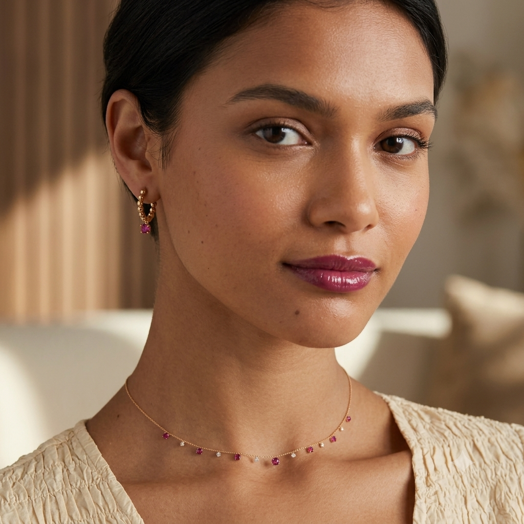 Sale on Pink diamond blossom necklace.