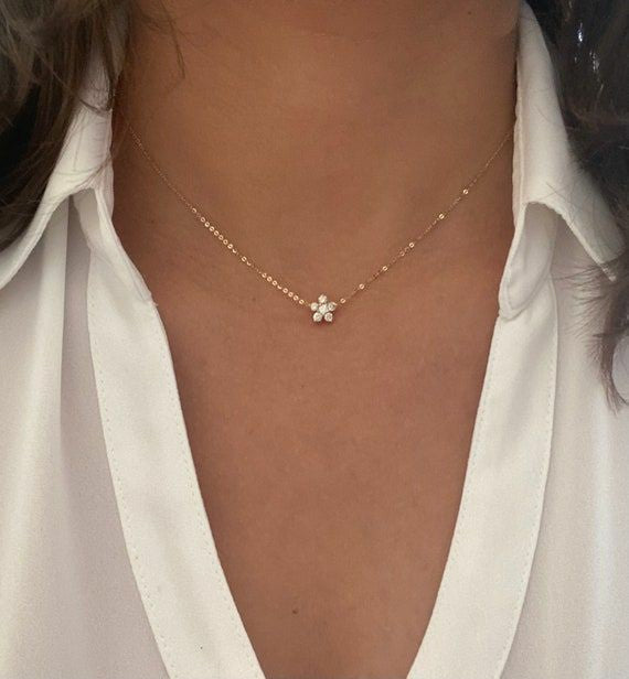 Floral girl necklace