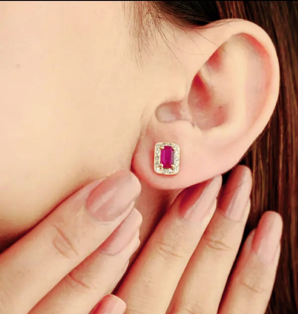 Egyption ruby studs only studs