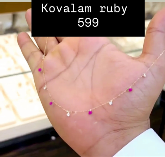 Kovalam Ruby necklace
