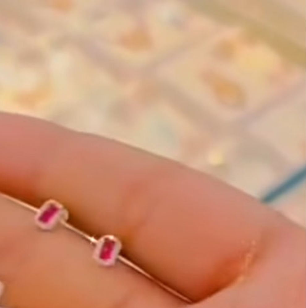 Egyption ruby studs only studs