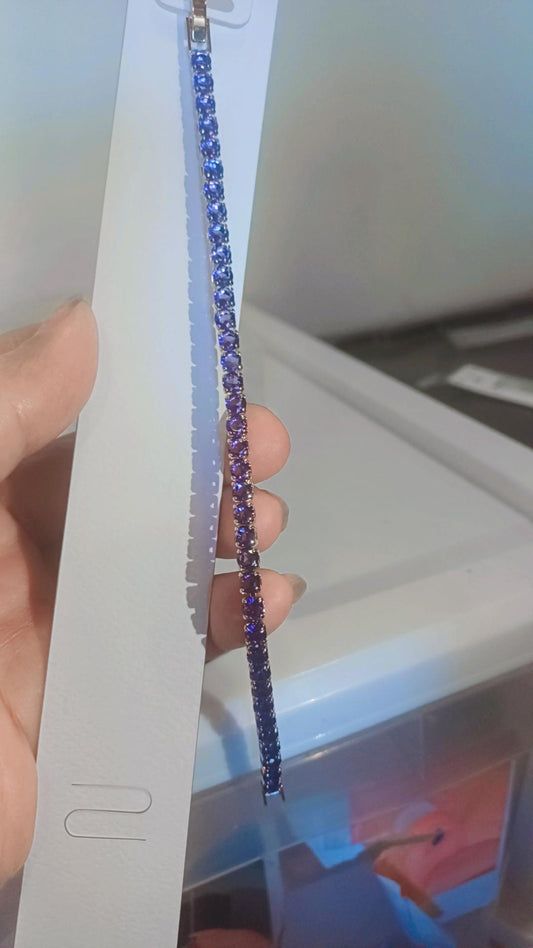 Purple tennis bracelet