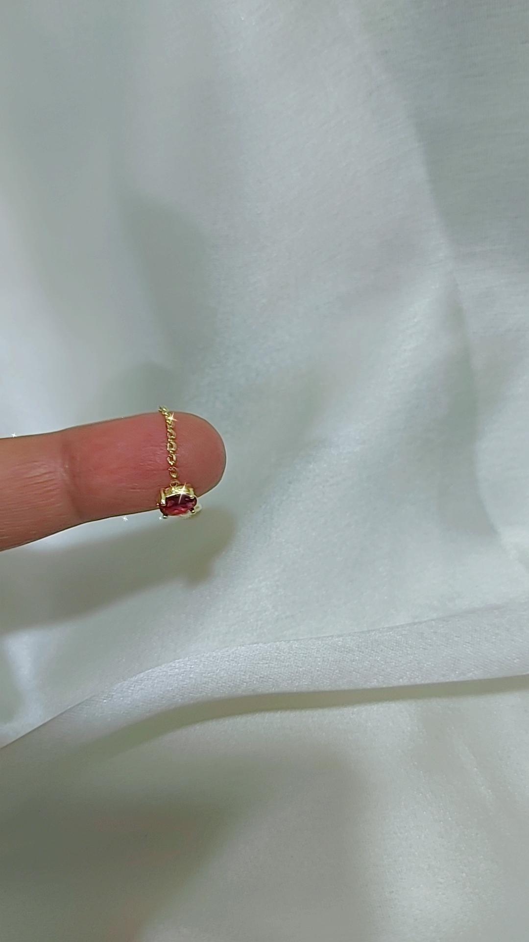 Red wine oval adjustable chain ring