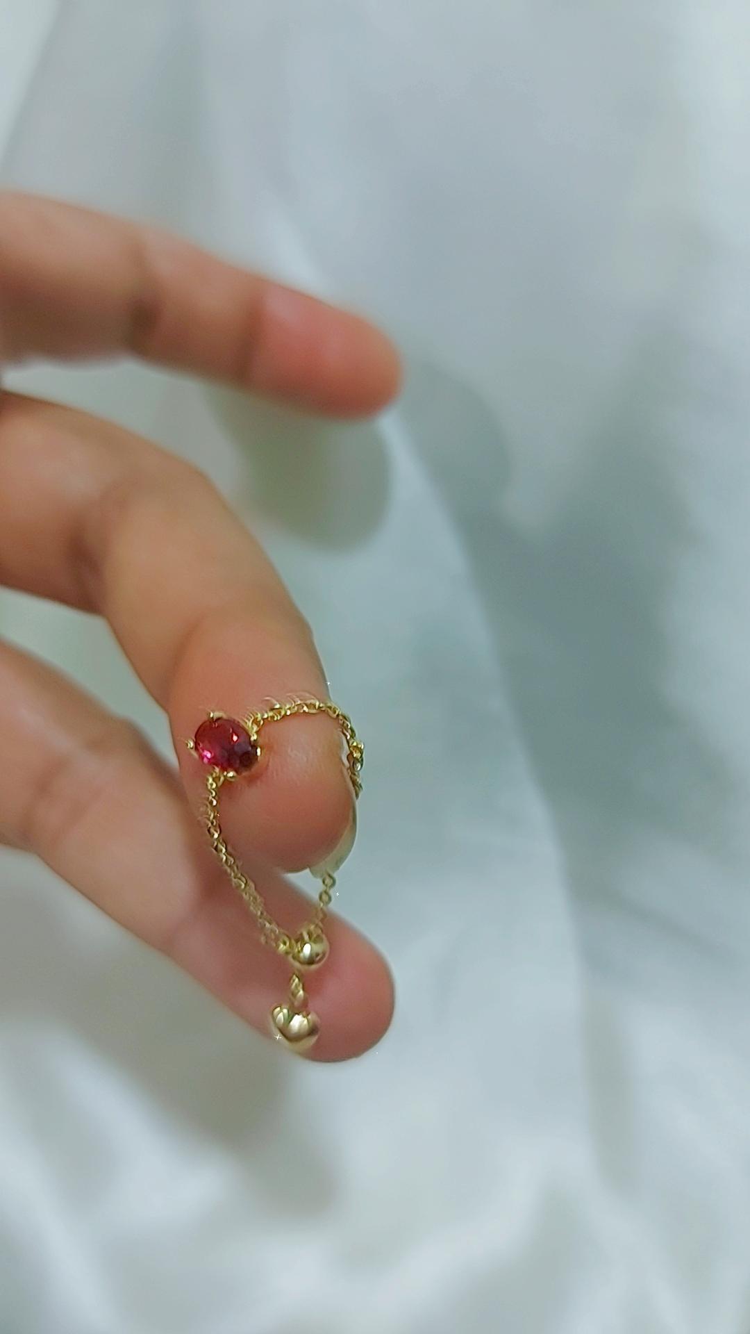 Red wine oval adjustable chain ring