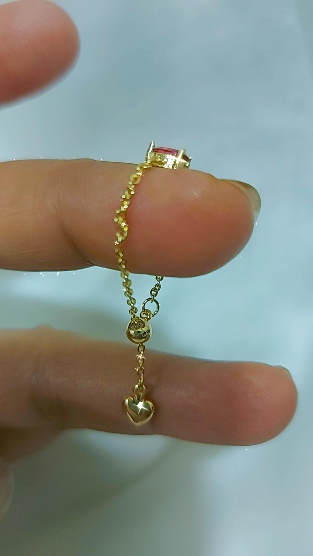 Red wine oval adjustable chain ring