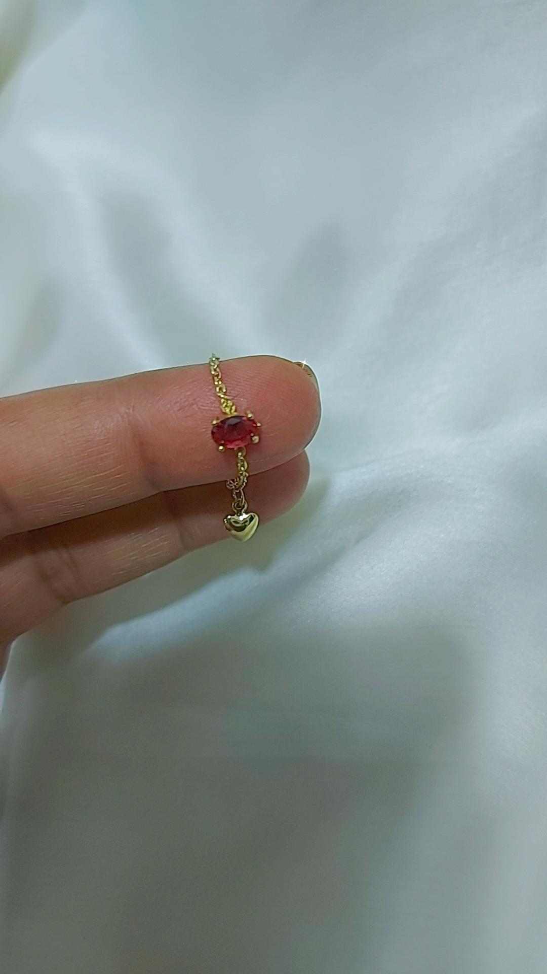 Red wine oval adjustable chain ring