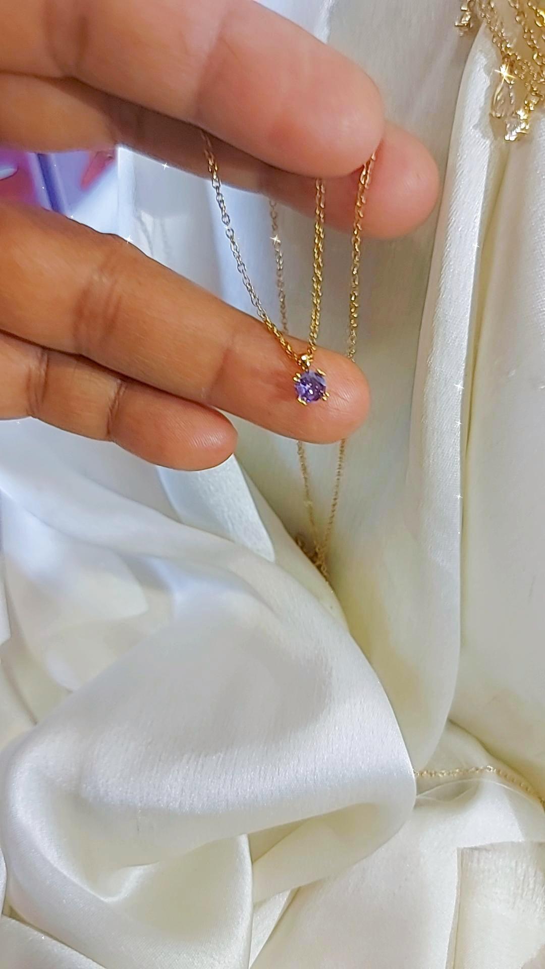 Levendor tiny square necklace