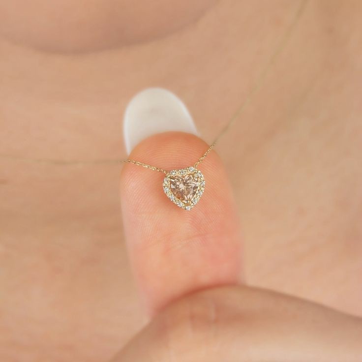 Classic white heart (gold) tiny 2mm size heart