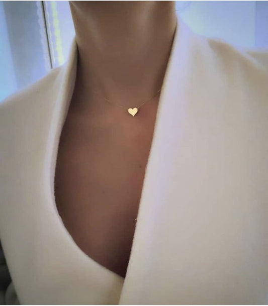 Gold heart necklace
