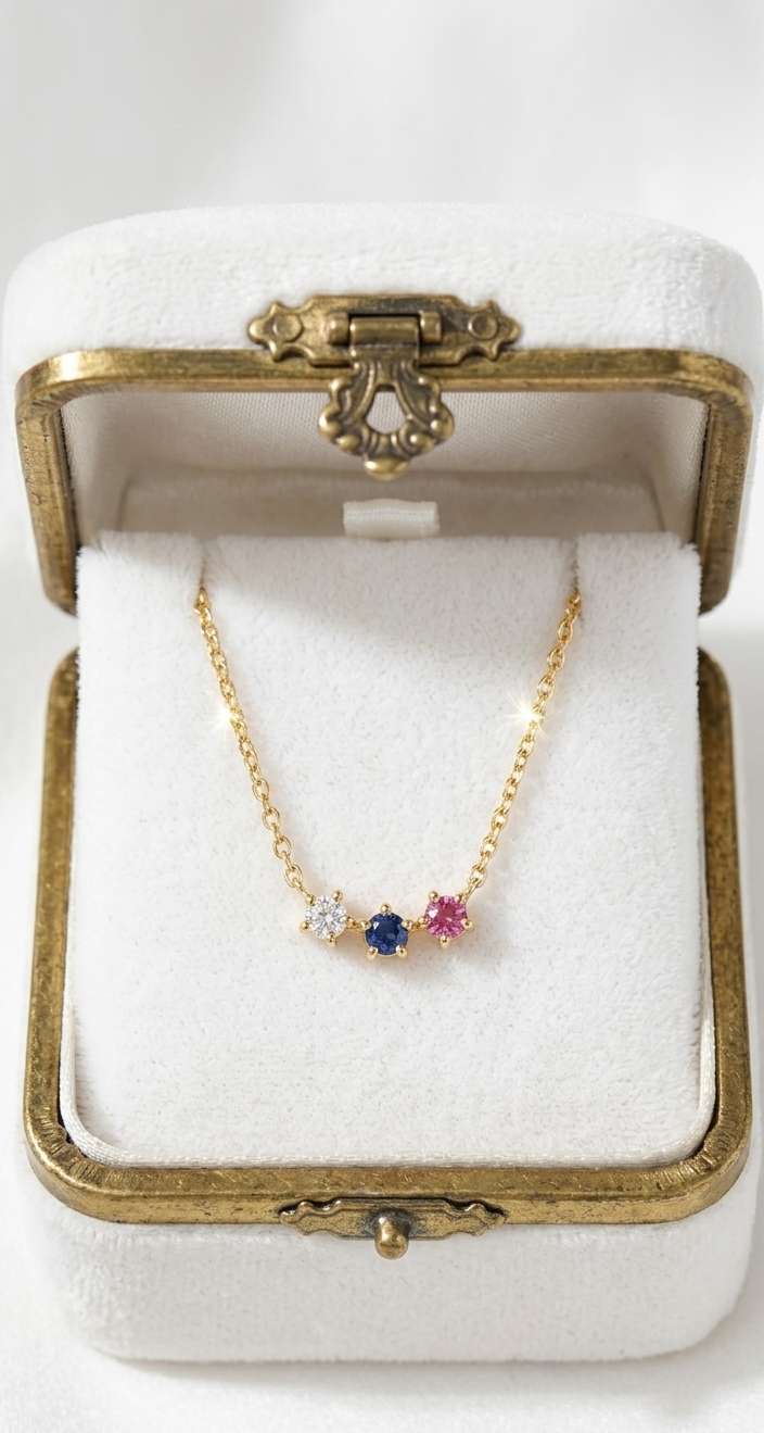 3 star Angel necklace