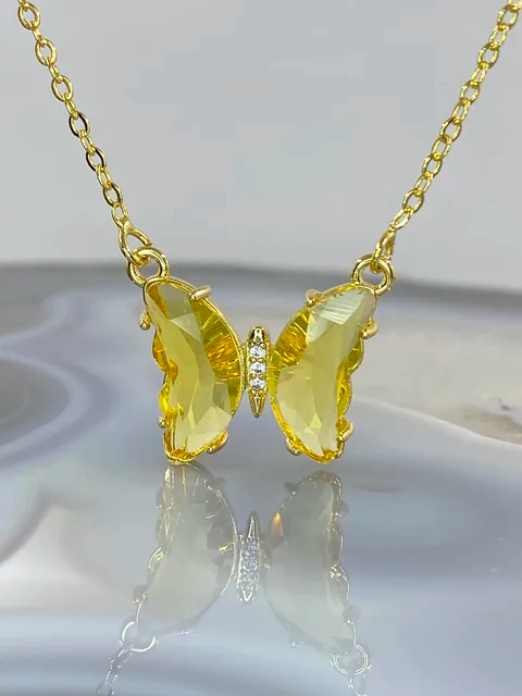 Sunshine  butterfly necklace