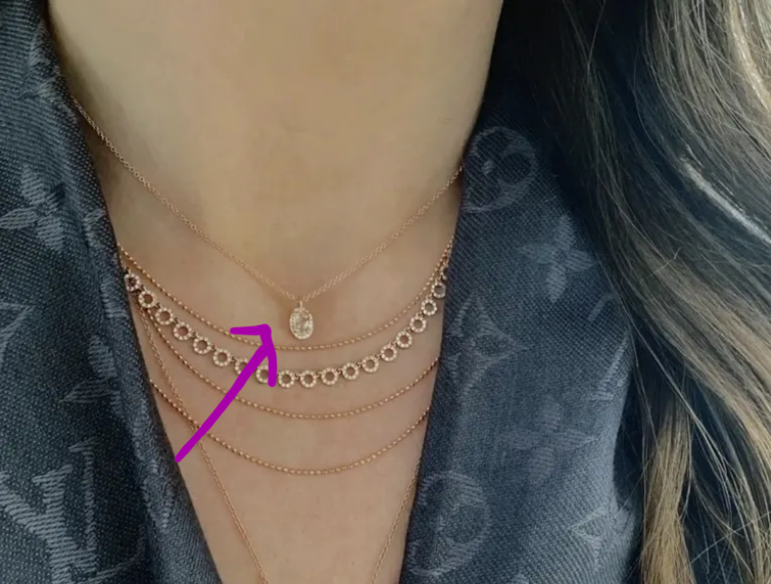 White diana necklace