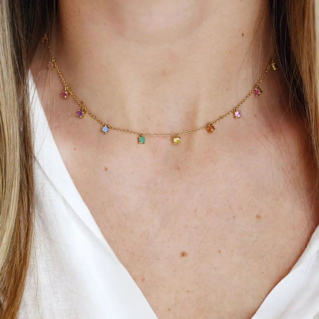 maldivan necklace tiny square best seller