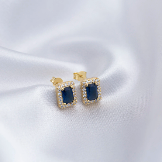 Lux dubai blue earing stud