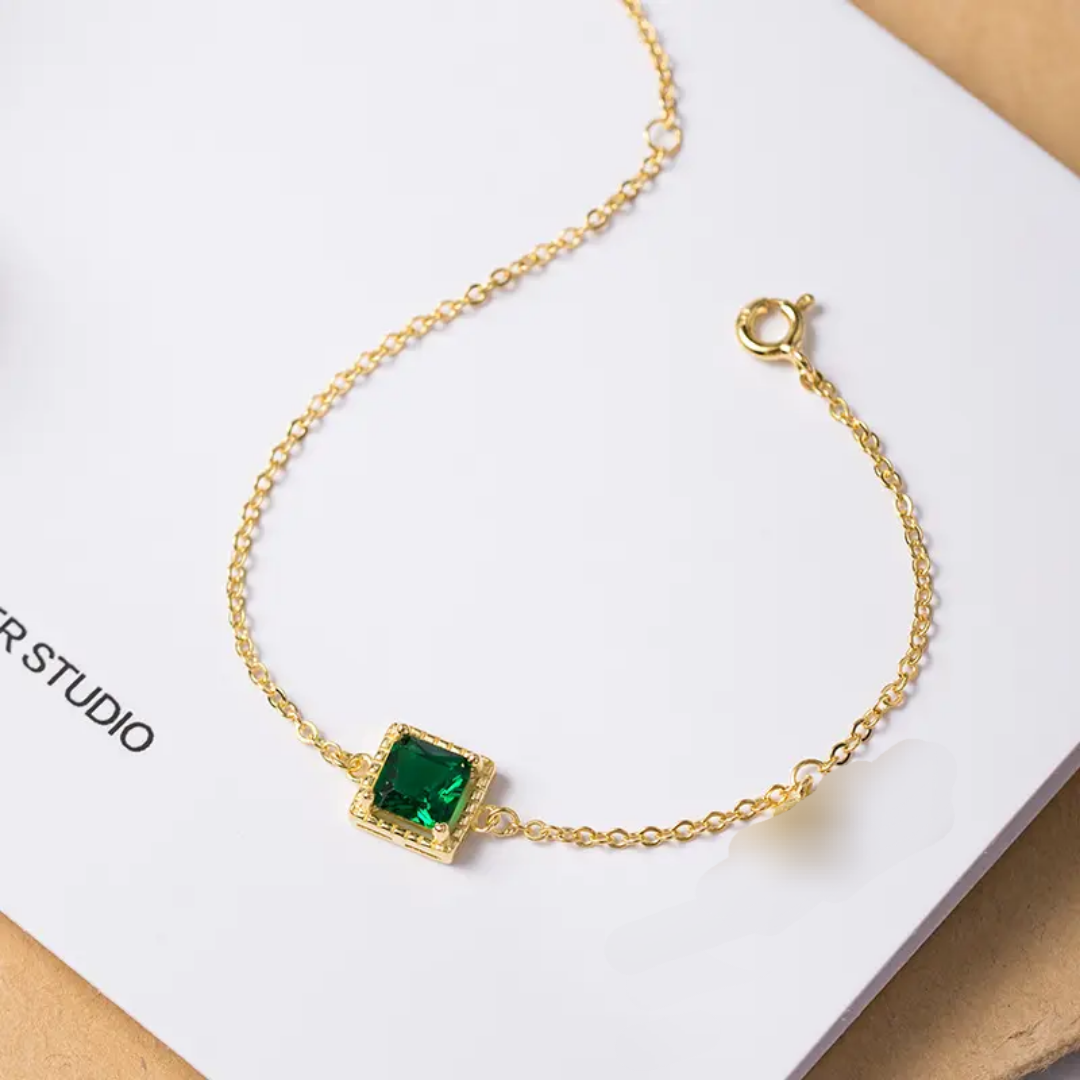 Emerald green bracelet