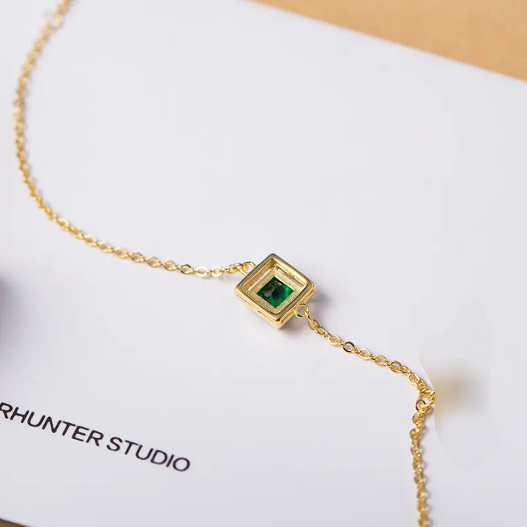 Emerald green bracelet