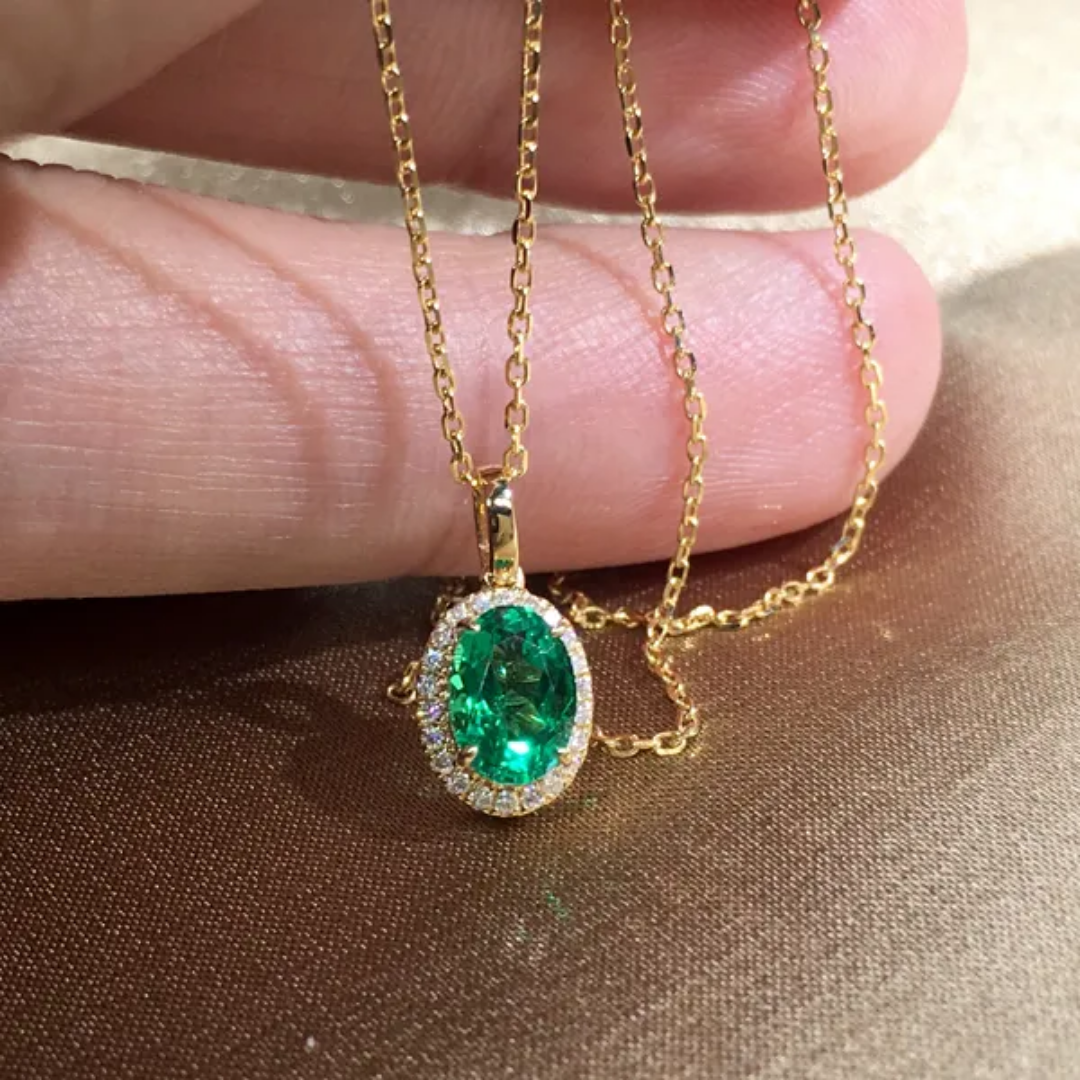 Emerald juliet necklace best seller