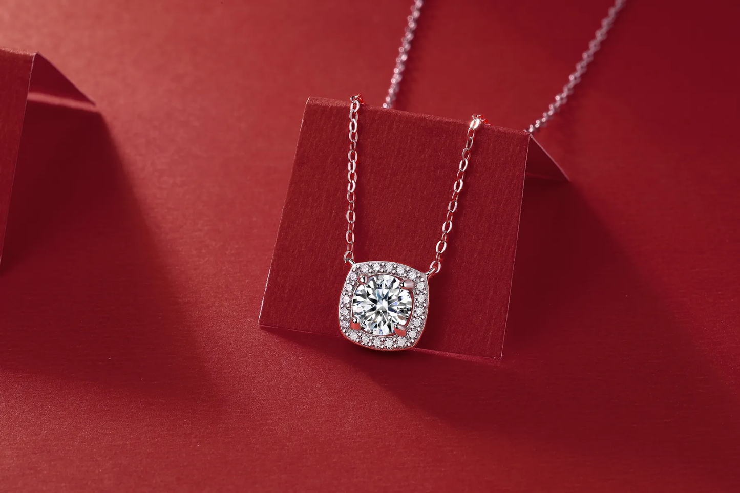 CEO square silver necklace sale 349
