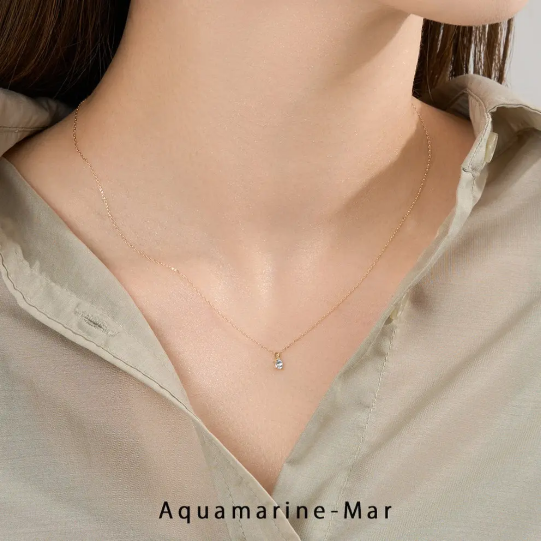 Maraine blue tiny square necklace on sale 359rs