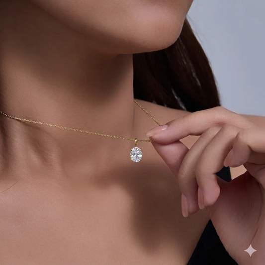 Oval  belle necklace