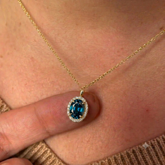 Blue Diana necklace