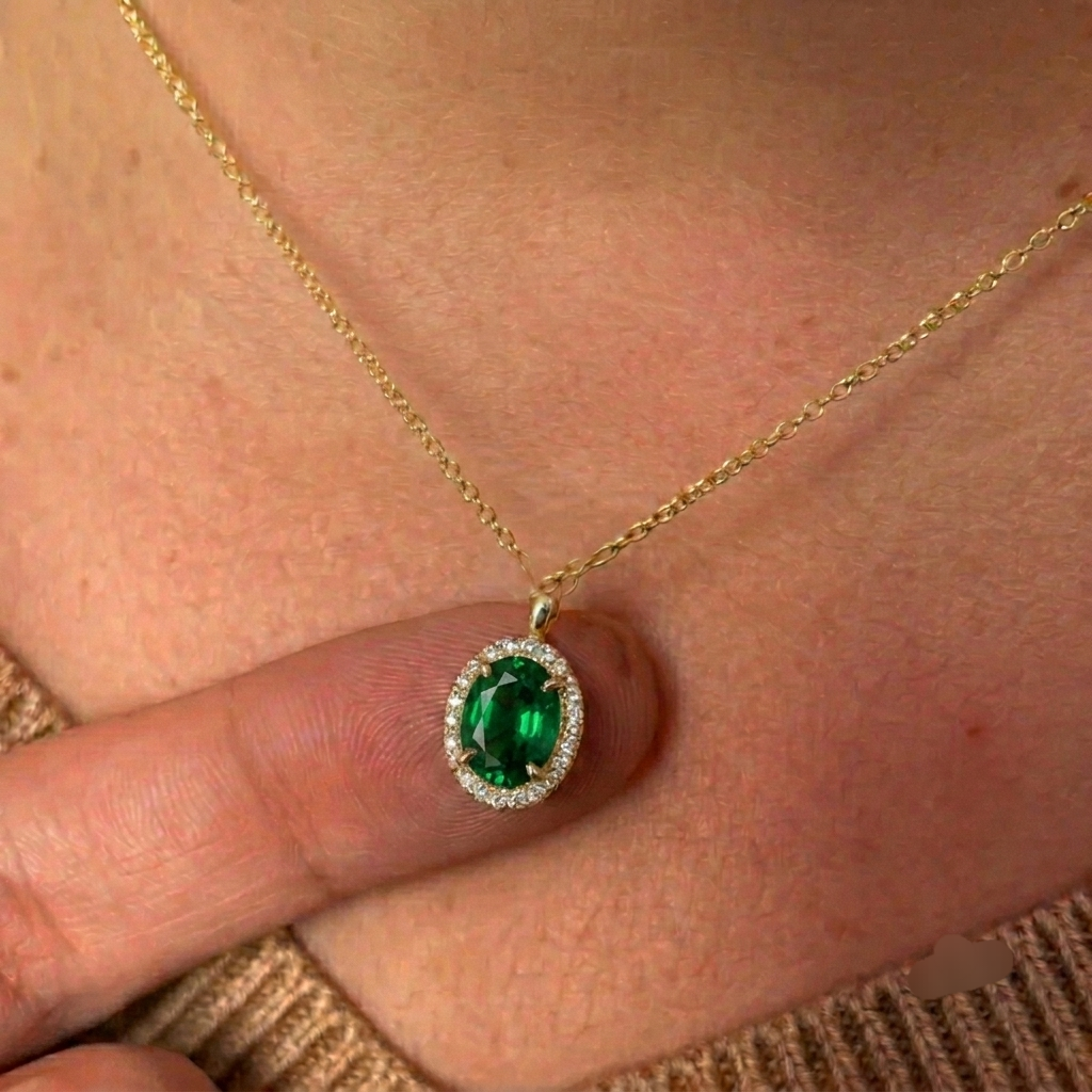 Emerald juliet necklace best seller