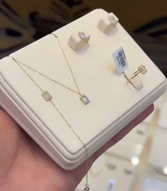 White ice princess set  necklace+bracelet