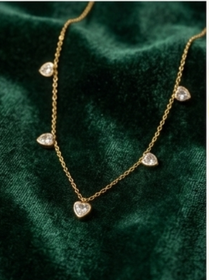 Sale on Golden hearts necklace. Sale closing on 8th july.