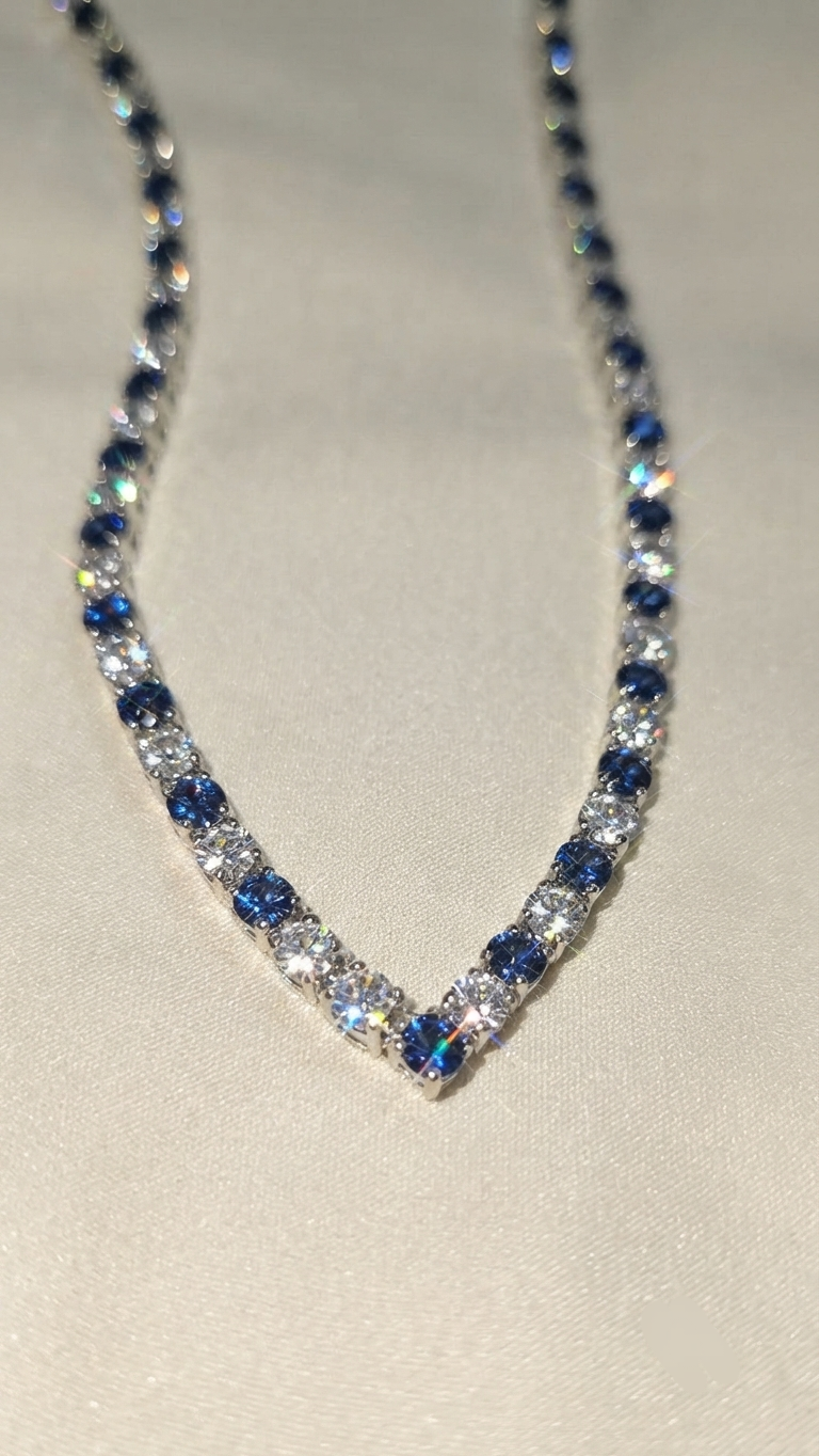 Princess diana diamond necklace adjustable