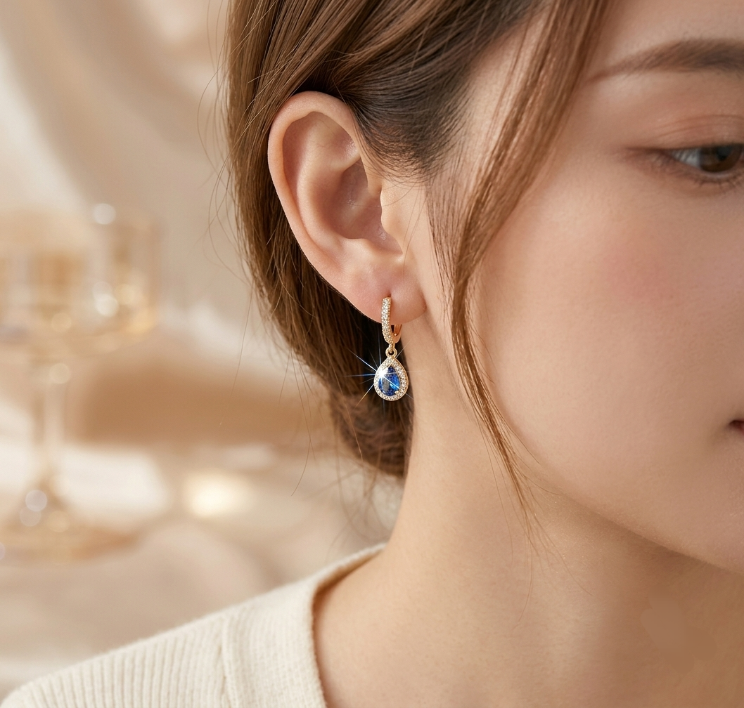 Blue Sapphire earrings