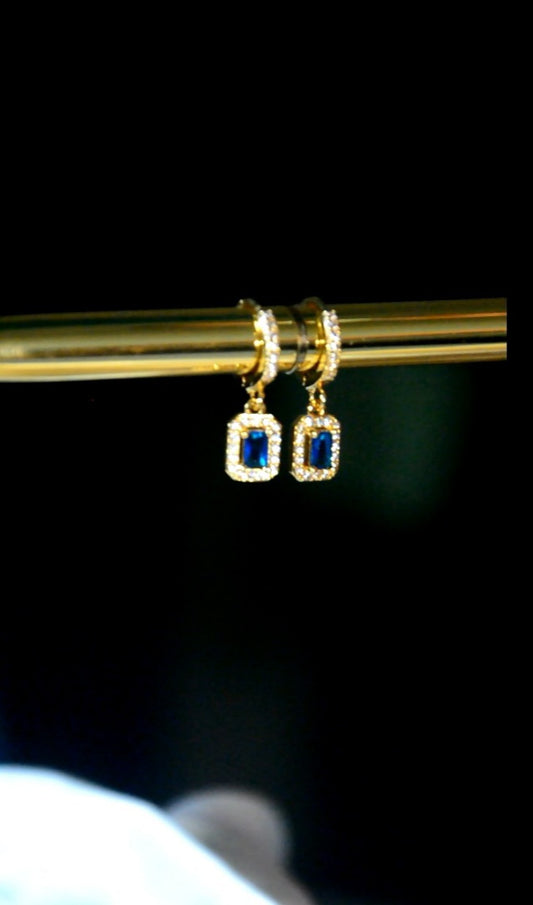 Luxe Dubai blue earrings