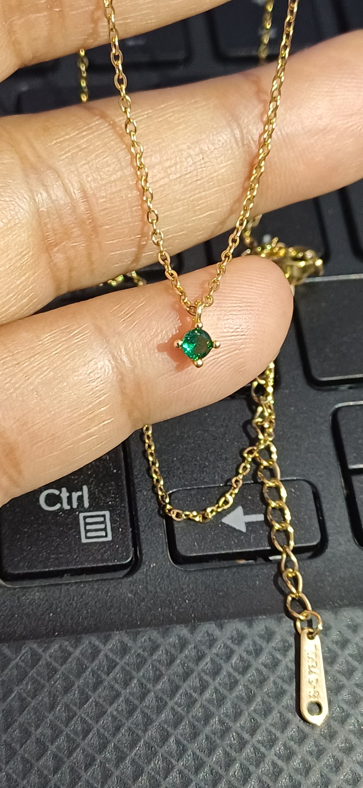 Green tiny round daily wear