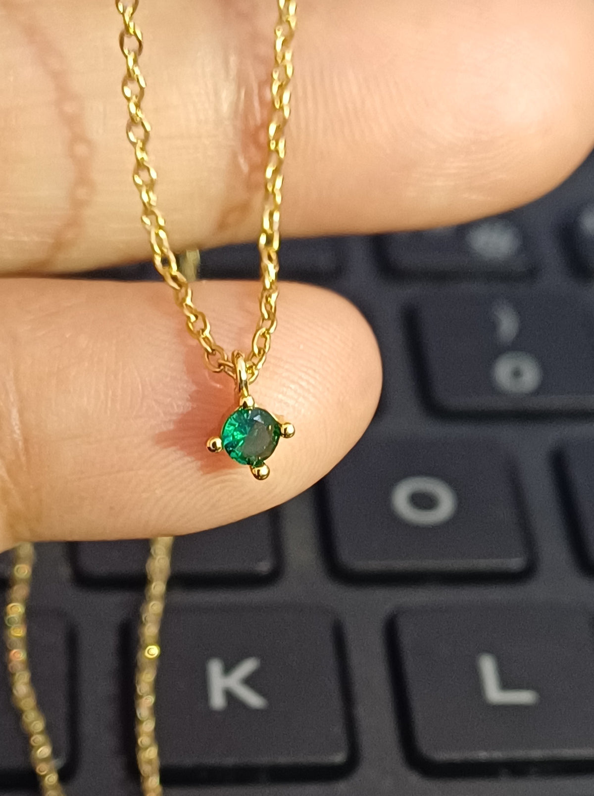 Green tiny round daily wear