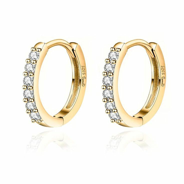 M size diamond hoops