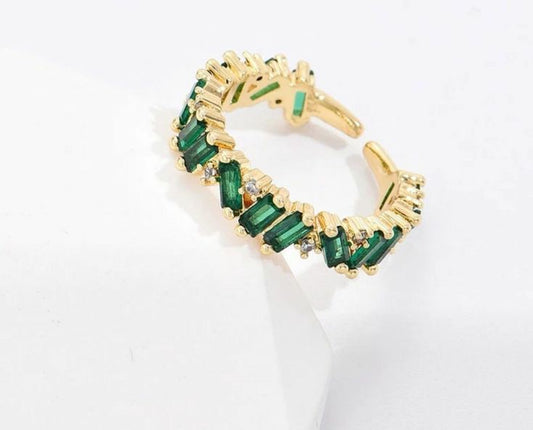 Emerald empress ring (adjustable)