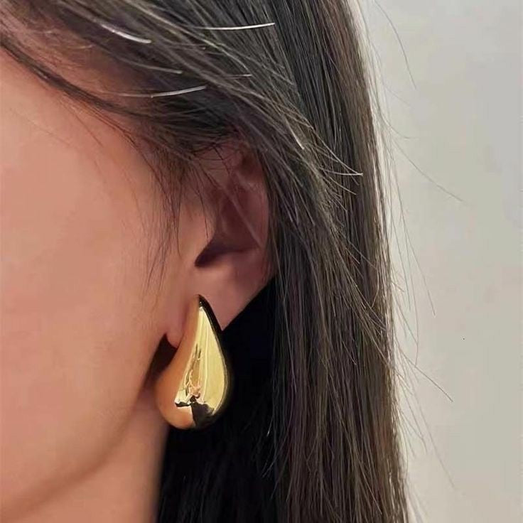 Huge bottega gold earrings