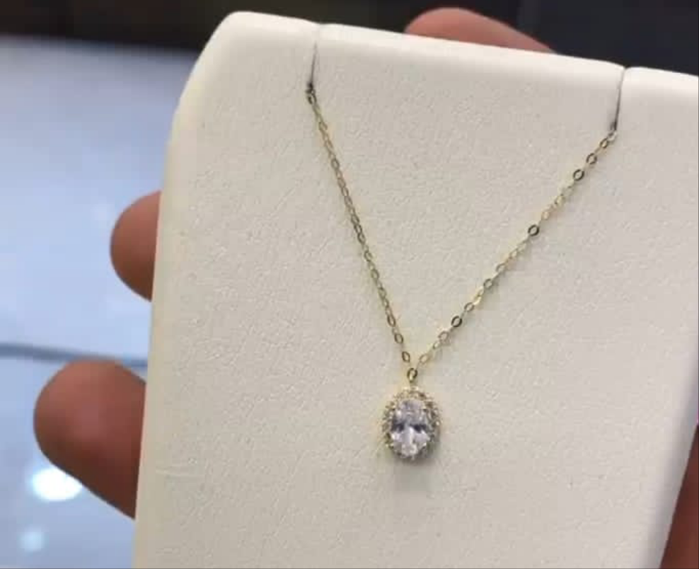 White diana necklace