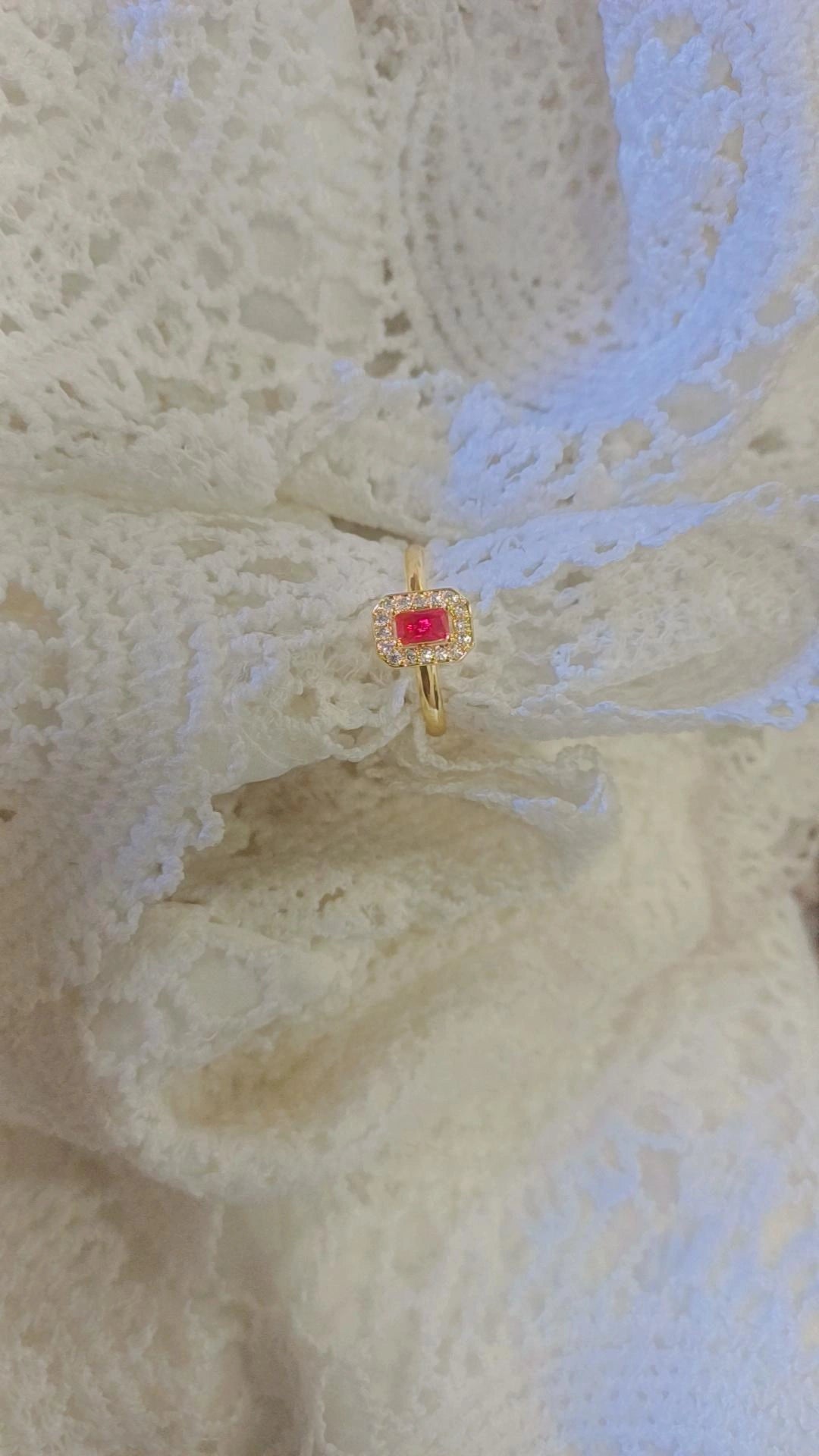 Egyption ruby ring adjustable as per ur finger size