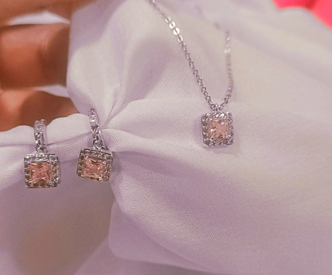 Baby pink square set