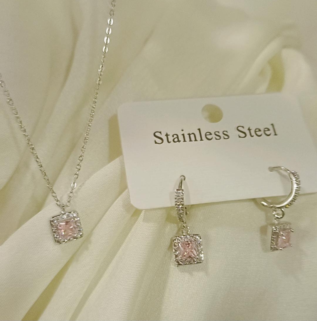 Baby pink square set