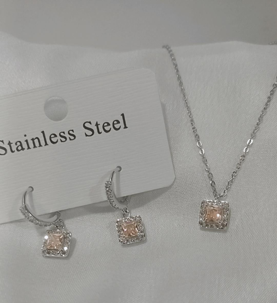 Baby pink square set