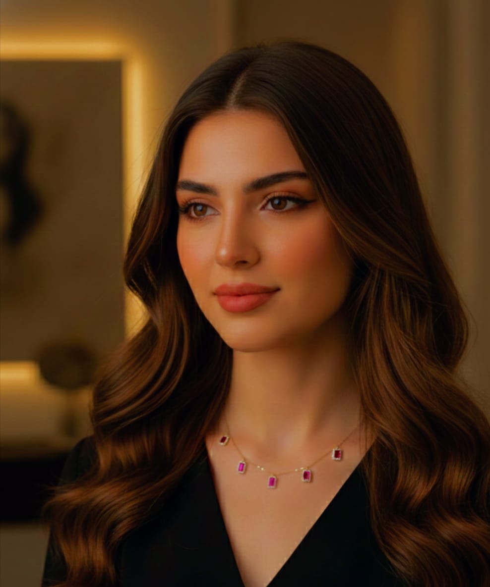 ruby charms necklace