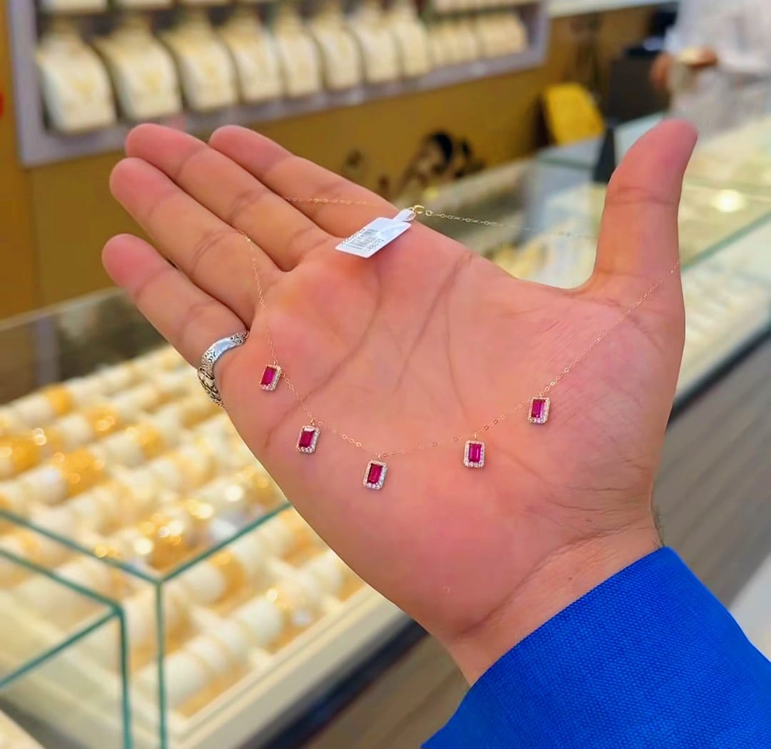 ruby charms necklace