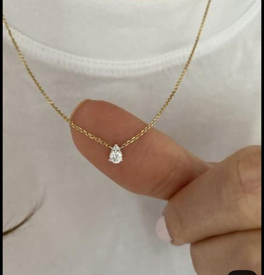 Rock Rain drop necklace