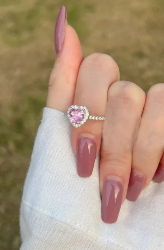 Pink beauty ring (adjustable)