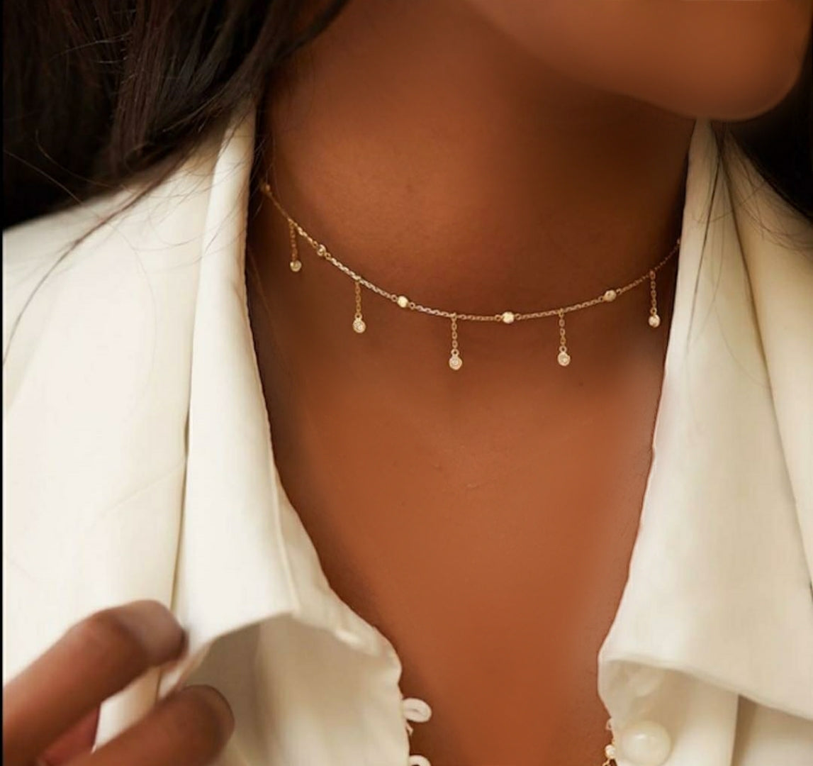 Elegant Diva necklace gold