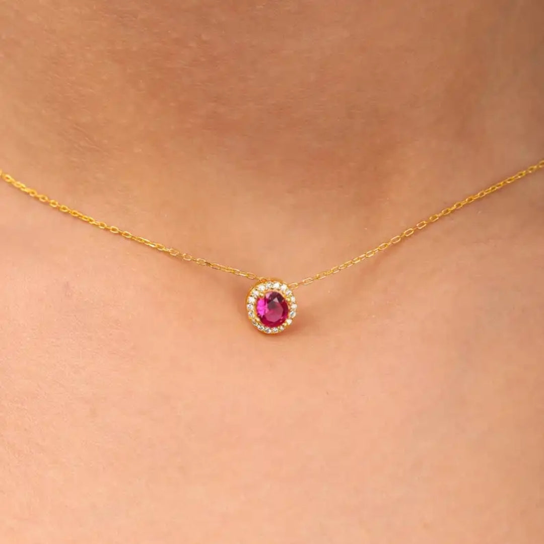 Sale on Greek ruby pink necklace. Sale price. 369
